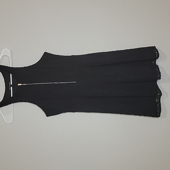 Express Black Lace Fit & Flare Skater Dress Size 8 - Picture 6 of 6